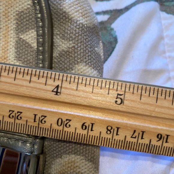 COACH Women's Kristin Wristlet Grey Signature Logo - Picture 10 of 12